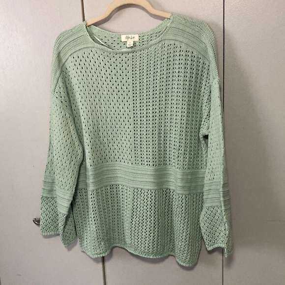 Style & Co Xl mint sweater - Picture 2 of 10